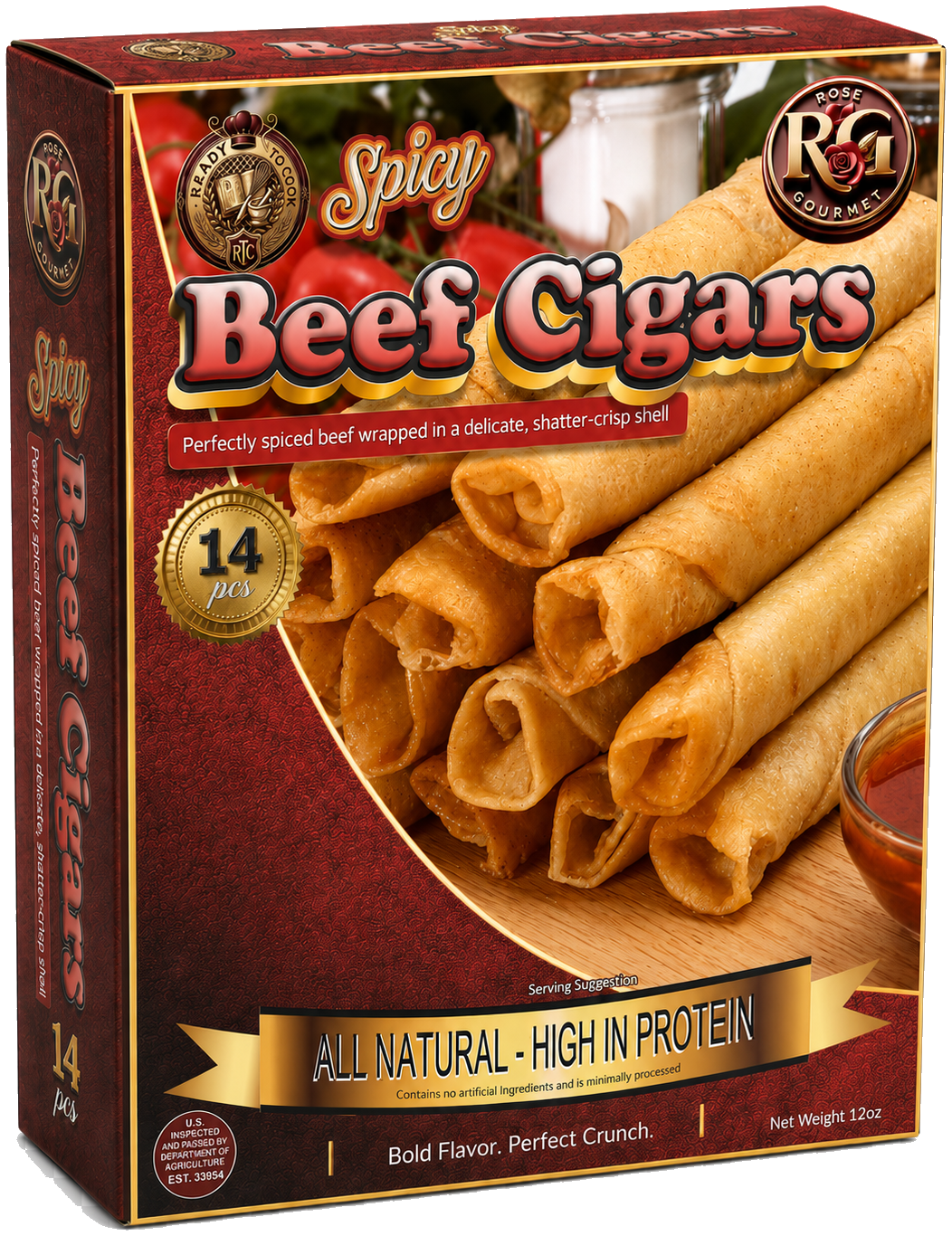 Rose Gourmet Spicy Beef Cigars