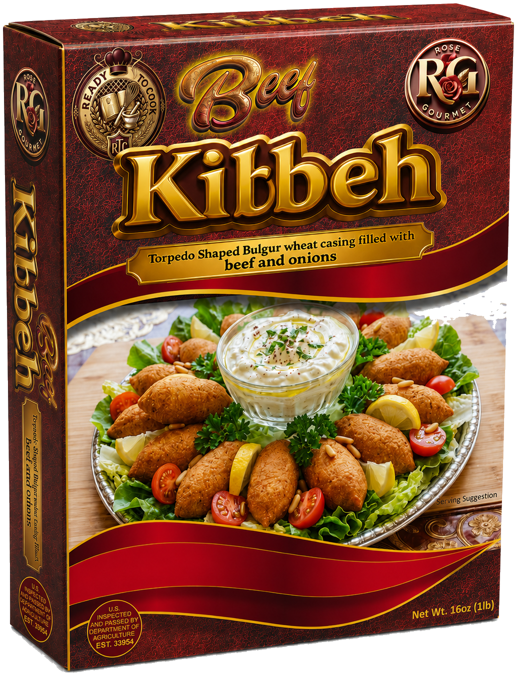 Rose Gourmet Beef Kibbeh